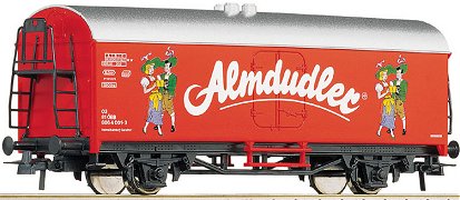 Refrigerator car &quot;Almdudler&quot;<br /><a href='images/pictures/Roco/46707.jpg' target='_blank'>Full size image</a>